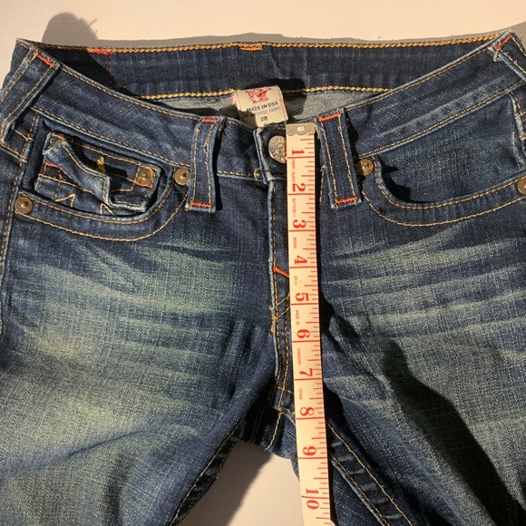 Vintage True Religion Jeans- Mid/Low Rise Sz 28 - Picture 9 of 11